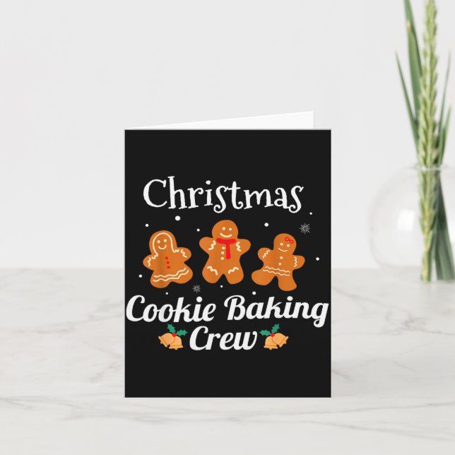 Carte Funny Family Matching Christmas Tee Cookie Baking  (Devant)