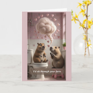 Carte Funny Fart Valentine's Day Holiday Card
