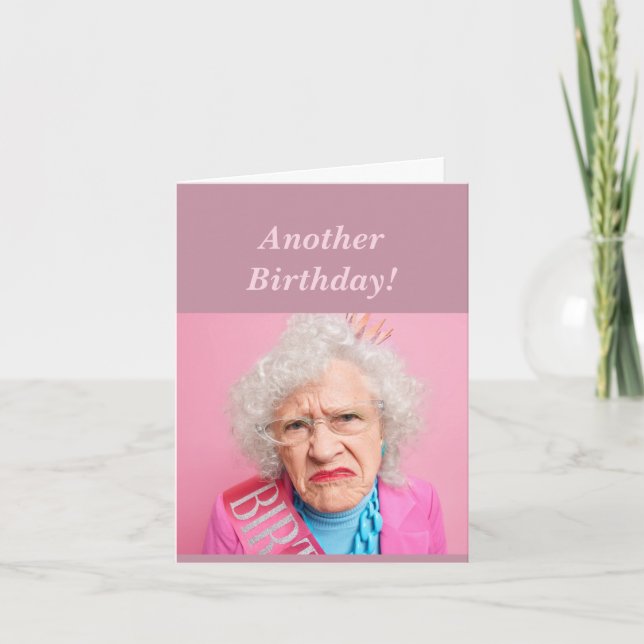 Carte Funny Feminine Anniversaire Humour Toutes les nuit (Devant)