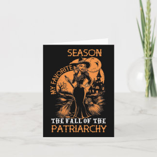 Carte Funny Feminist sorcière Ma saison préférée sorcièr