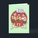 Carte Funny "Fire Cake" Birthday<br><div class="desc">Caricature amusante Carte de voeux pour un homme ou une femme</div>