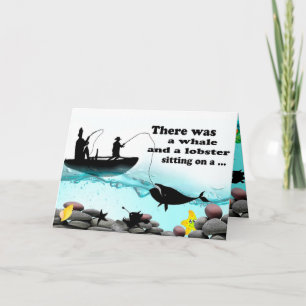 Carte Funny Fisherman Birthday Card