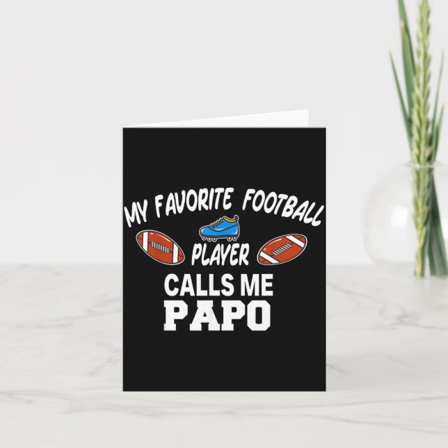 Carte Funny Football Dad Pride Pa Fan Srts Family  (Devant)