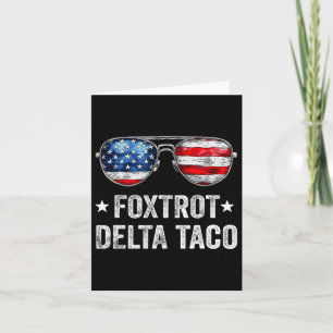 Carte Funny Foxtrot Delta Taco1