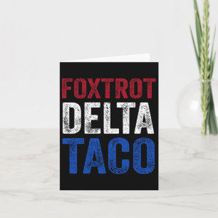Carte Funny Foxtrot Delta Taco8