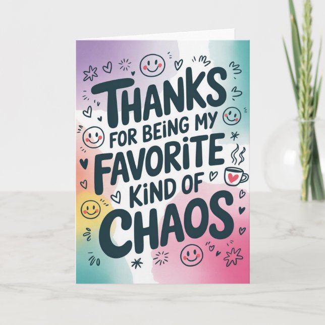 Carte Funny Friend Thank You Card (Devant)
