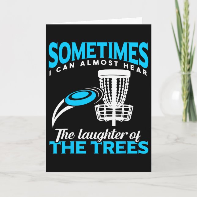 Carte Funny Frisbee Golf Disc Golf Player Men  (Devant)