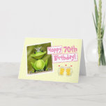 Carte Funny Frog & Beer 70th Hoppy Birthday Card<br><div class="desc">Funny Frog & Beer Personnalisé 70e Hoppy Birthday Card par Juliet Parrott-Merrell sur Zazzle! Plus de cartes avec ce design également disponible. Visitez le magasin pour plus de détails.</div>