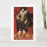 Carte Funny Gay Anniversaire<br><div class="desc">Cette carte d'anniversaire gay provient d'un portrait à l'huile sur toile de Richard Sackville, le 3ème comte de Dorset, réalisé en 1613 par le peintre jacobéen William Larkin (début des années 1580 - 1619). L'inscription humoristique à l'intérieur est "Joyeux anniversaire à un gars de la mode avant". C'est Men in...</div>