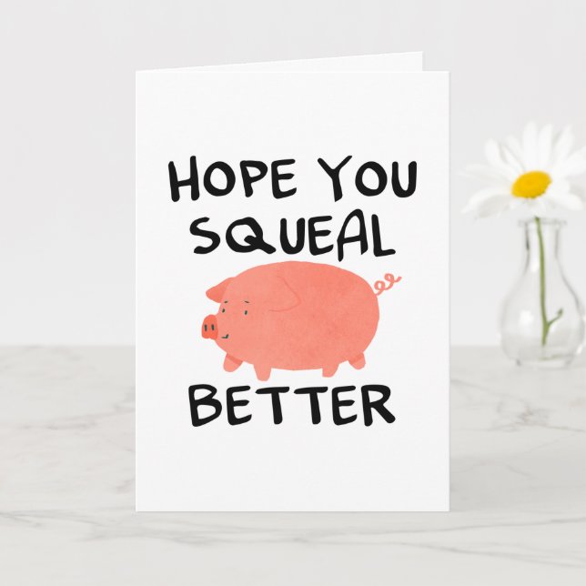 Carte Funny Get Well Bientôt Card (Petite plante)