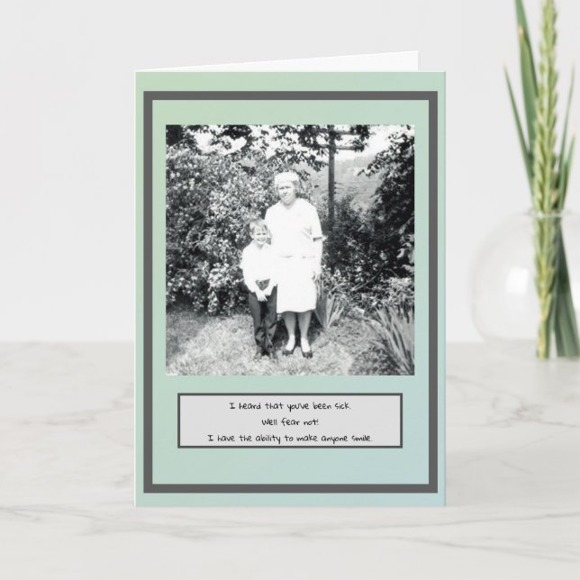 Carte Funny Get Well Card (Devant)