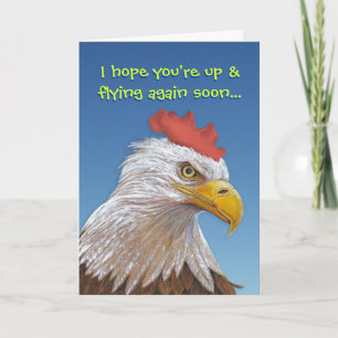 Carte Funny Get Well: Chicken Soup