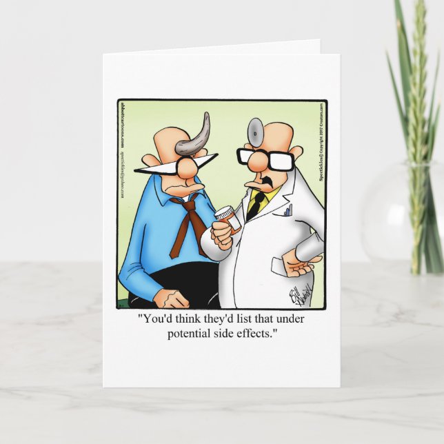Carte Funny Get Well Greeting Card (Devant)