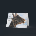 Carte Funny Giraffe Birthday, You look Mahvelous !<br><div class="desc">Funny Giraffe Birthday,  You look Mahvelous !</div>