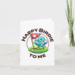 Carte Funny Golf Anniversaire Joyeux Birdie Golfer Garço