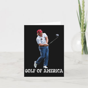 Carte Funny Golf Of America Donald Trump 1