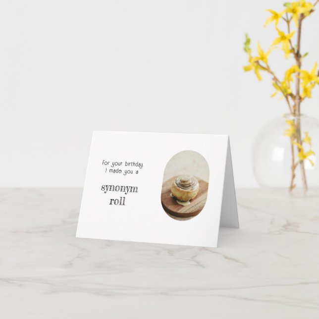 Carte Funny Grammar Police Anniversaire (Fleur jaune)