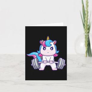 Carte Funny Gym Shirts DeadLevant Unicorne - Gym D'entra