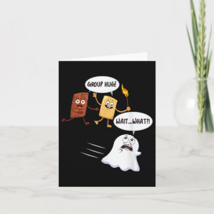 Carte Funny Halloween Camping Smores Smores Marshmallow