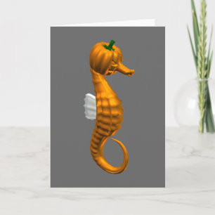 Carte Funny Halloween Seahorse