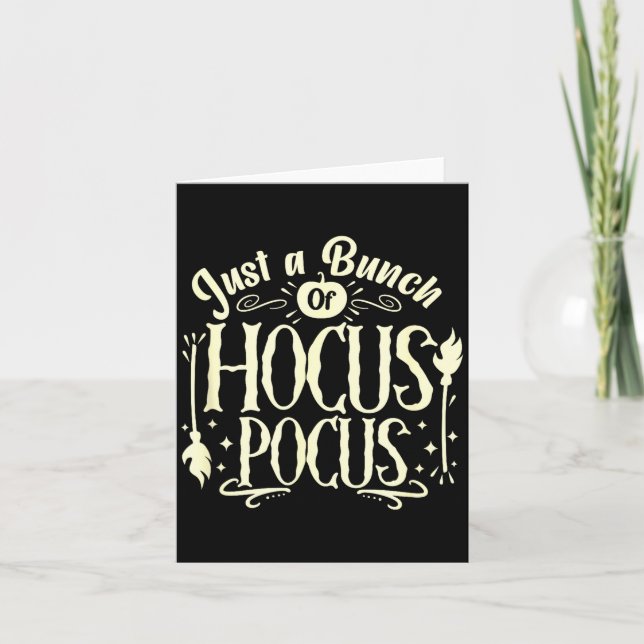 Carte Funny Halloween Witch Just A Bunch Of Quote Gift  (Devant)