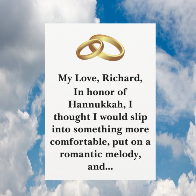 Carte Funny Hannukkah Hanukka Chanukah Chanuka (Créateur téléchargé)