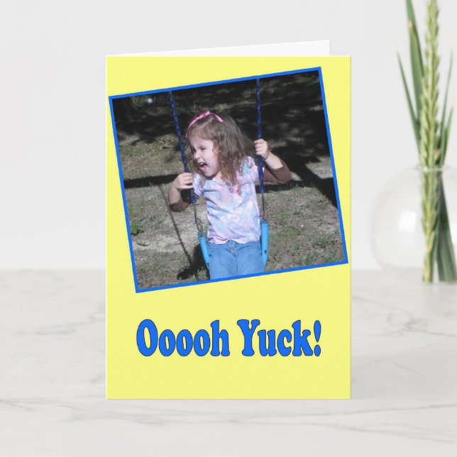 Carte Funny Happy Birthday card "Je vois des personnes â (Devant)