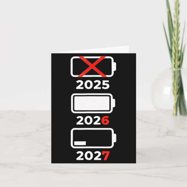 Carte Funny Happy New Year 2026 2027 67 Meme Six Seven  (Devant)