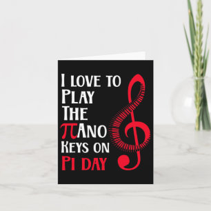 Carte Funny Happy Piano Music Sur Pi Day