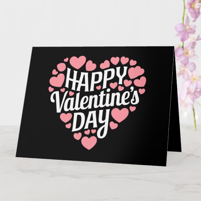 Carte Funny Happy Valentines Day Heart Love Valentine (Orchidée)