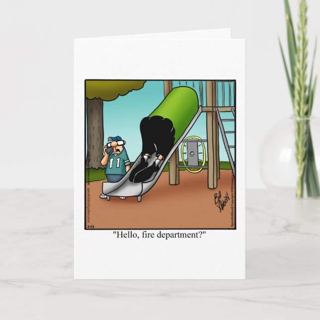 Carte Funny Hi And Hello Humour Greeting Card (Devant)