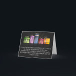 Carte Funny Hilaried Birthday Card<br><div class="desc">Cette carte d'anniversaire est une façon hilarante de dire joyeux anniversaire. Très drôle texte d'anniversaire de l'anniversaire de shopping texte.</div>