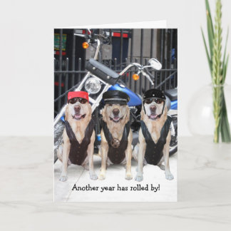 Carte Funny Homme Biker Lab