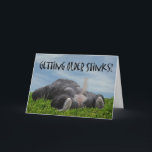 Carte Funny Humorous Getting Older Monkey Joyy Birthday<br><div class="desc">Funny Humorous Getting Older Monkey Joythday Greeting Card</div>