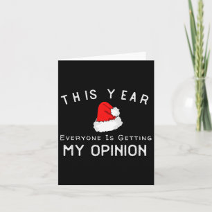 Carte Funny Humour Sarcastique Noël du Père Noël En Juil