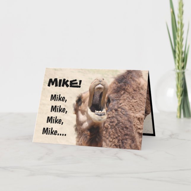 Carte Funny Hump Day Card for Mike! (personnaliser) (Devant)
