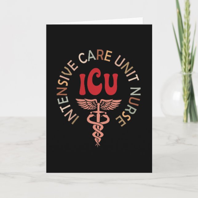 Carte Funny Icu Nurse Intensive Care Unit Nurse Emergenc (Devant)