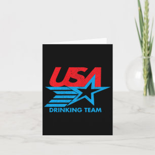 Carte Funny Independence Day T Shirt Usa Drick Team 4