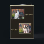 Carte Funny Irish Red and White Setter Birthday Card<br><div class="desc">Humorous birthday card for wine sipping,  Irish Red and White Setter owners.</div>