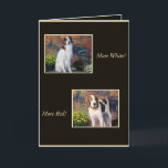 Carte Funny Irish Red and White Setter Birthday Card<br><div class="desc">Humorous birthday card for wine sipping,  Irish Red and White Setter owners.</div>