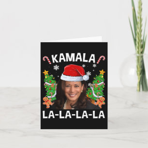 Carte Funny Kamala Harris 2024 Christmas Comma La Men Wo