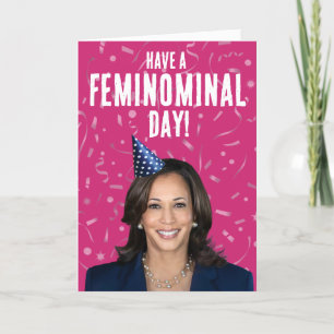 Carte Funny Kamala Harris Anniversaire - Fête Féminine