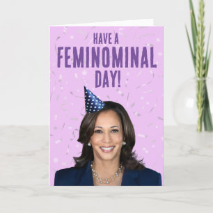Carte Funny Kamala Harris Anniversaire - Fête Féminine