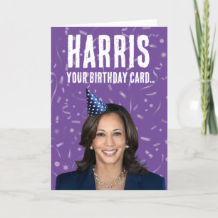 Carte Funny Kamala Harris Anniversaire - Harris votre ca