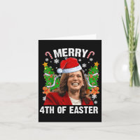 Funny Kamala Harris Noël Santa Hat Joyeux 4e