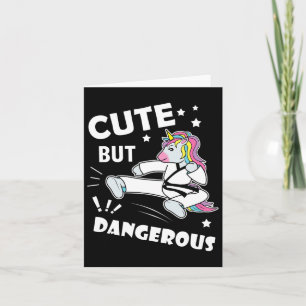 Carte Funny Karate Girl Anniversaire Gift Shirt mignonne