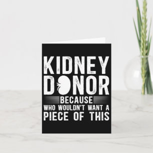 Carte Funny Kidney Sensibilisation des donneurs Lon de t
