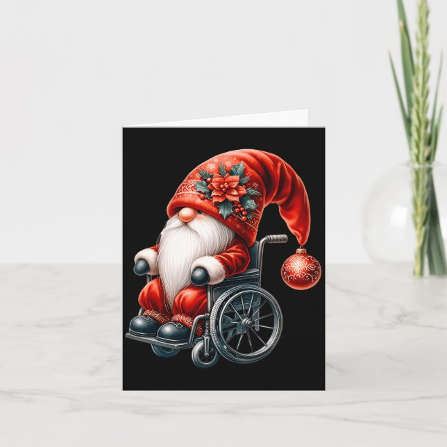Carte Funny Kids Wheelchair Santa Graphic For Men Christ (Devant)