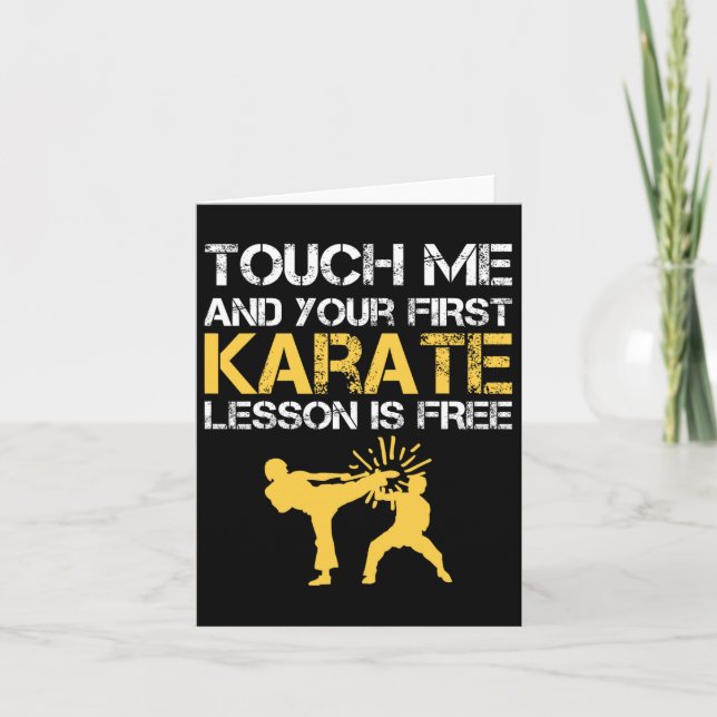 Carte Funny Kyokushin Karate (Devant)