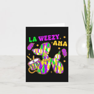 Carte Funny La Weezy Ana Mardi Gras Carnival Cake Walk M